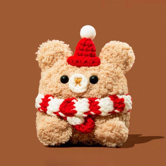 Scarf Bear Airpods Case