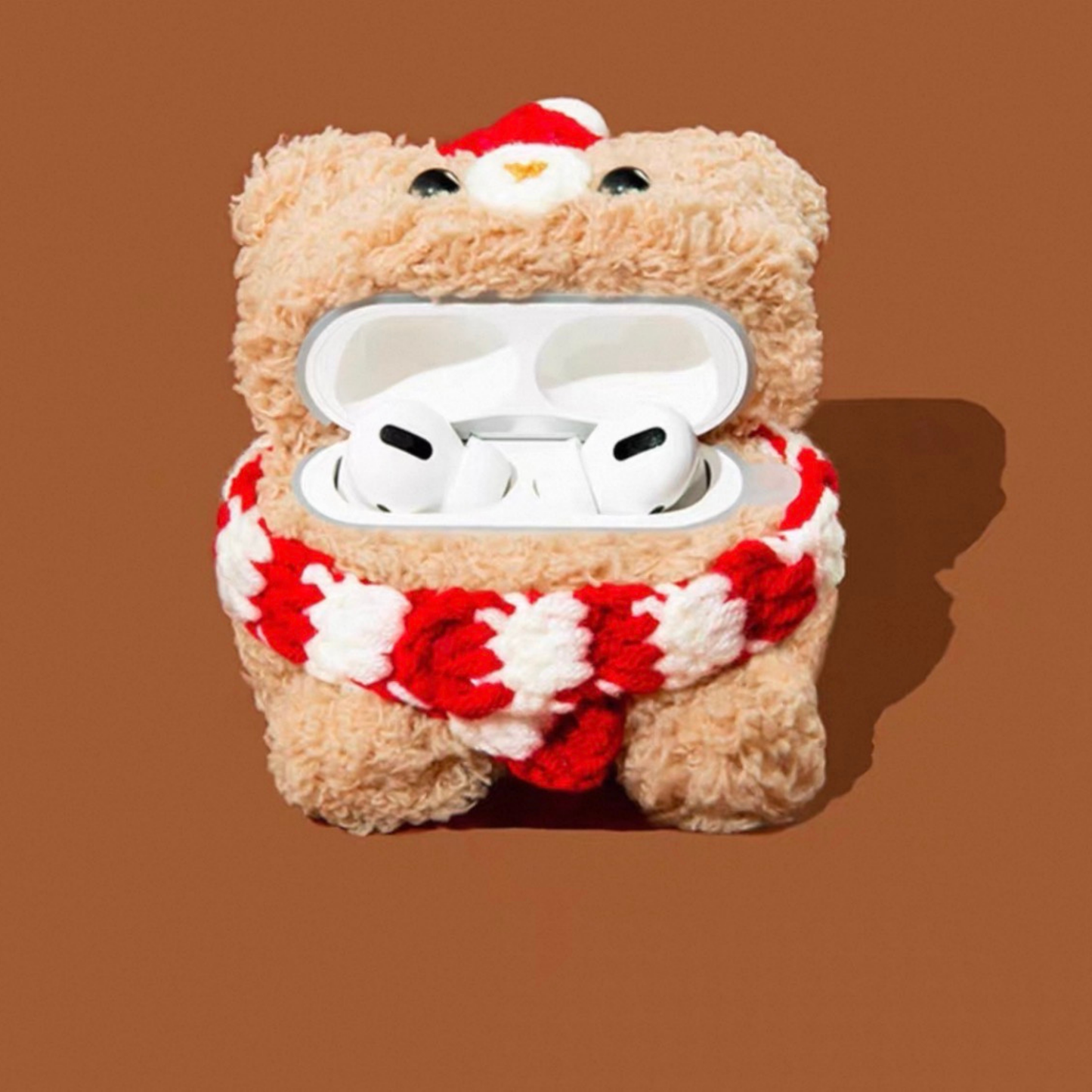 Scarf Bear Airpods Case