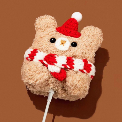 Scarf Bear Airpods Case