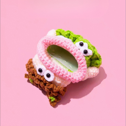 Curly-haired Girl Airpods Case