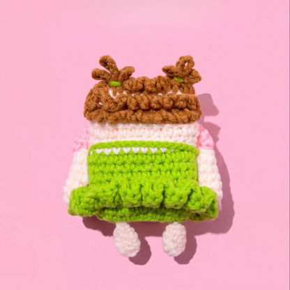 Curly-haired Girl Airpods Case
