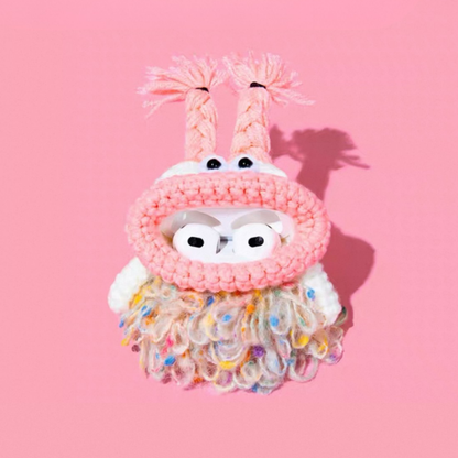 Pink Mouth Airpods Case