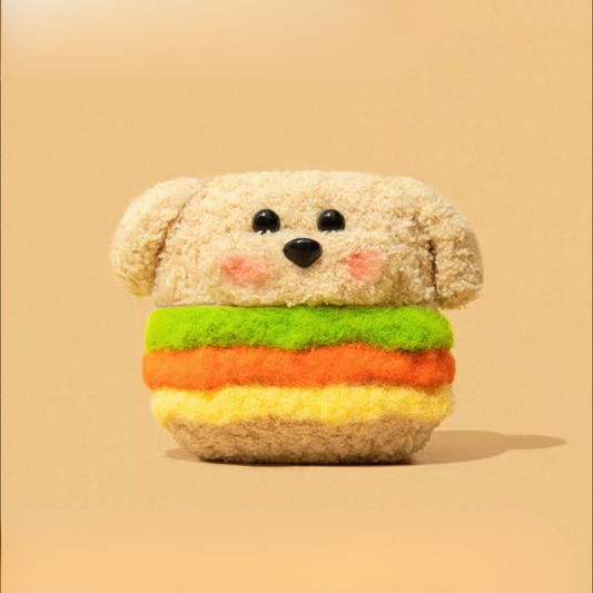 Hamburger Puppy Airpods Case