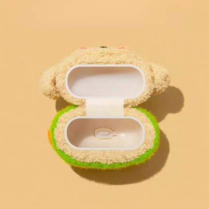 Hamburger Puppy Airpods Case