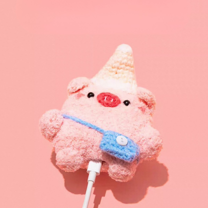 Ice Cream Pig Airpods Case