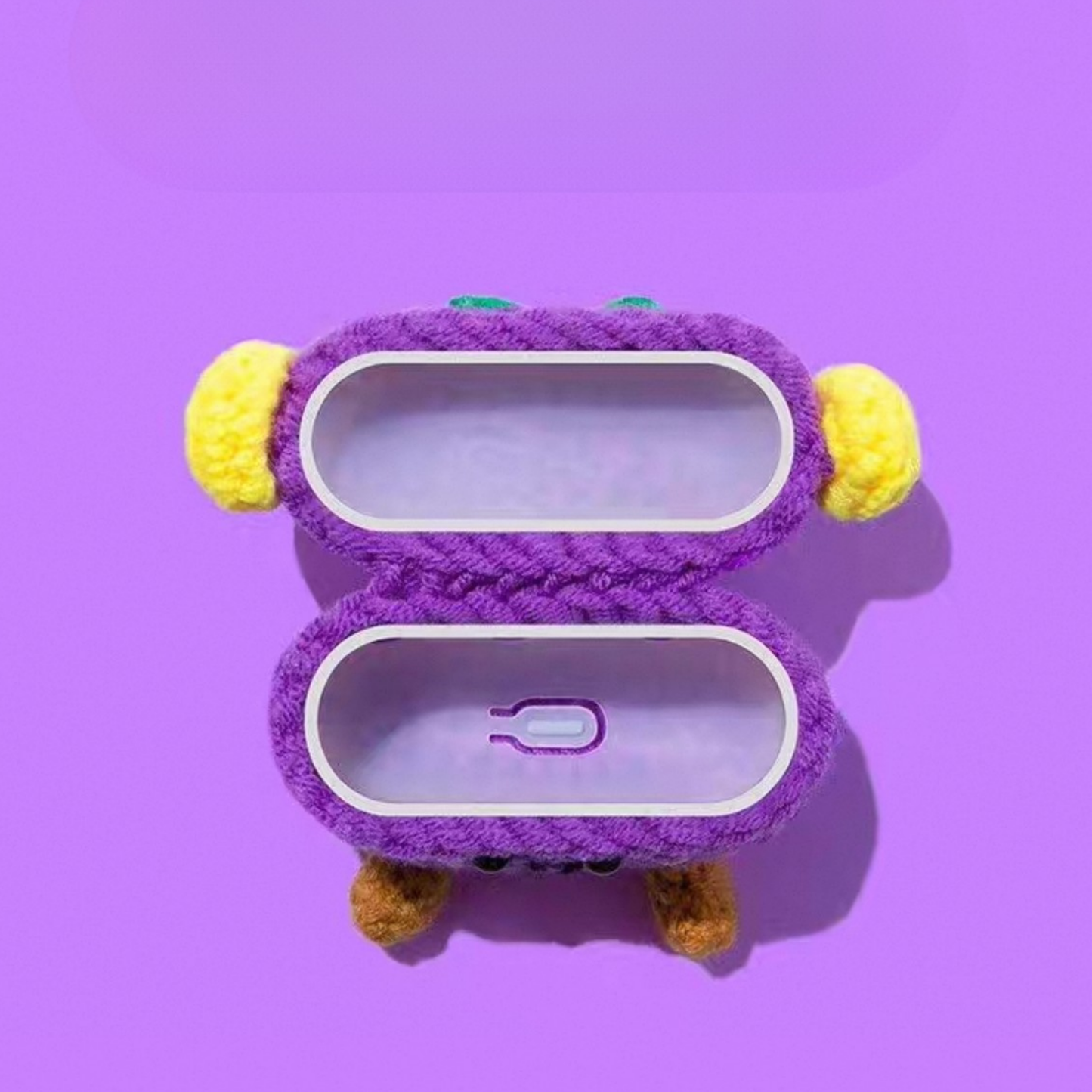 Cute Eggplant Airpods Case
